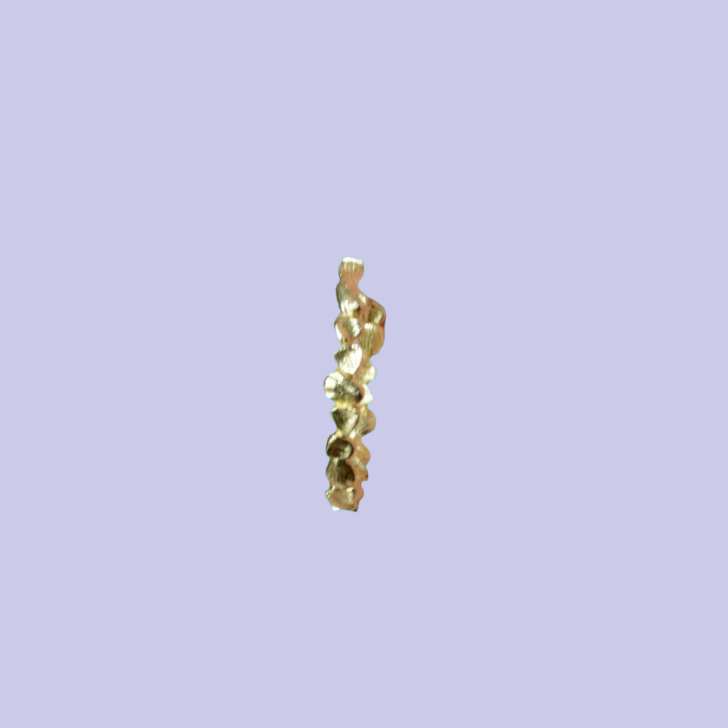 Matte gold finish textured hoops