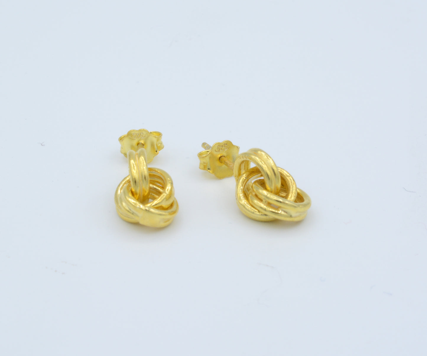 Interwoven Mini Circle Earrings