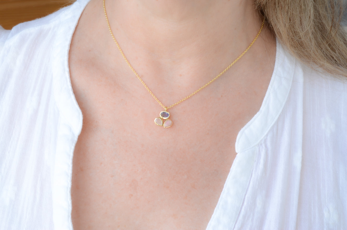 Multigem Pendant Necklace