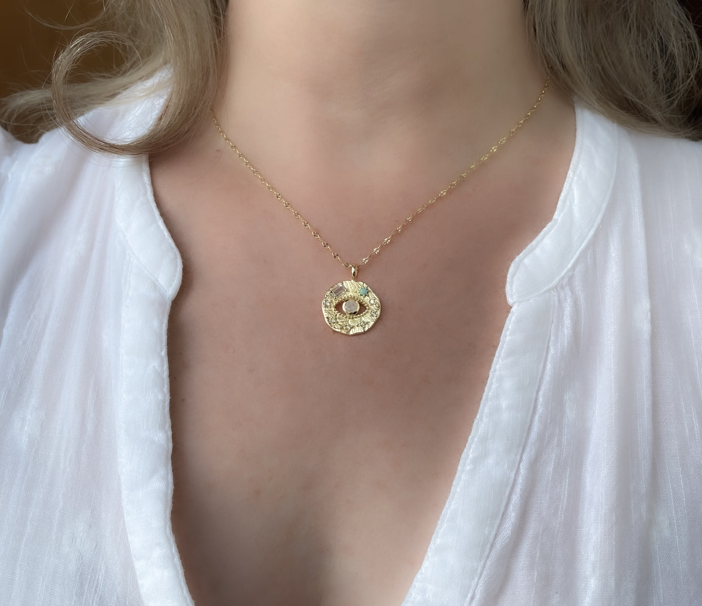 Good Luck Eye and Star Necklace