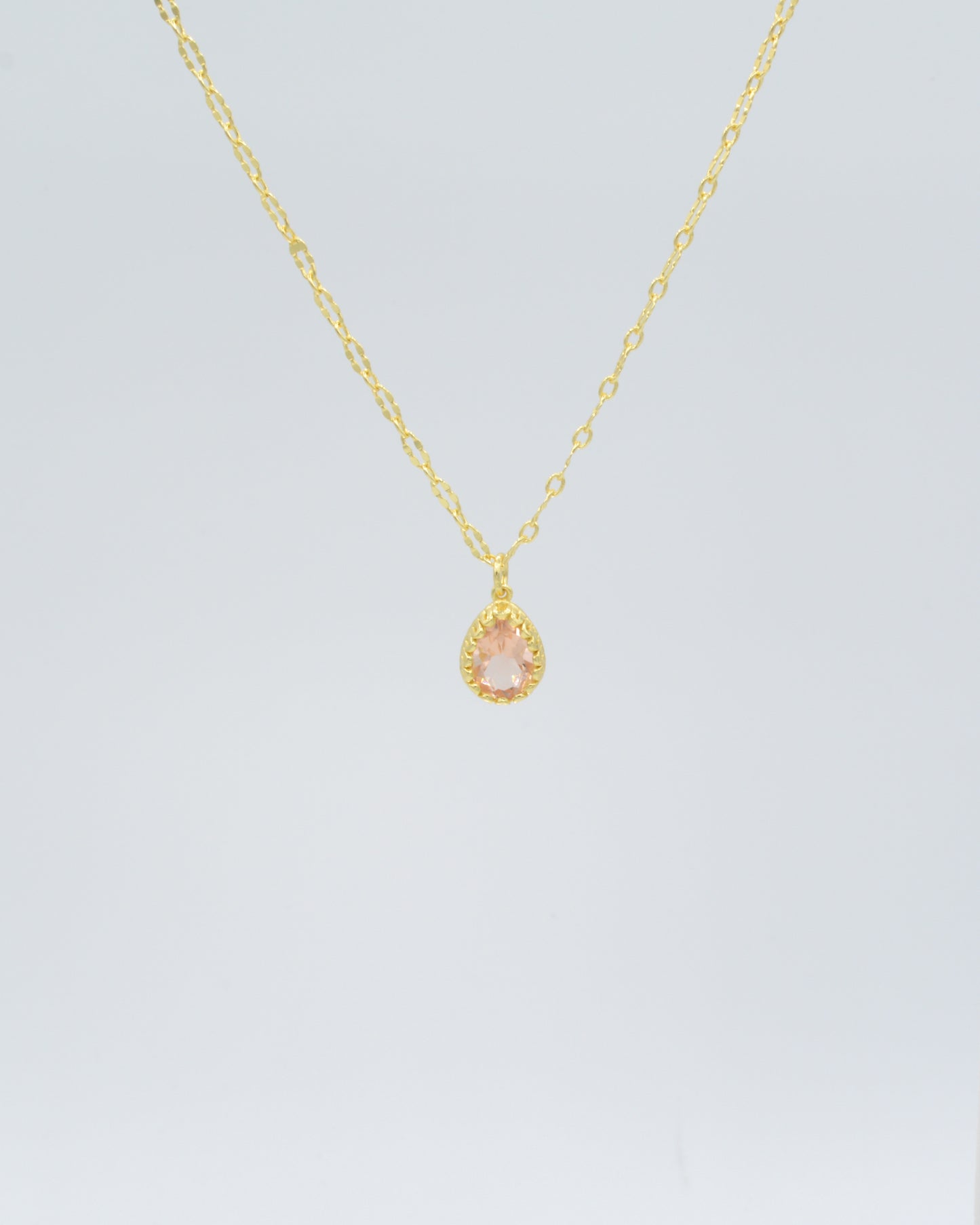 Morganite Pendant Necklace