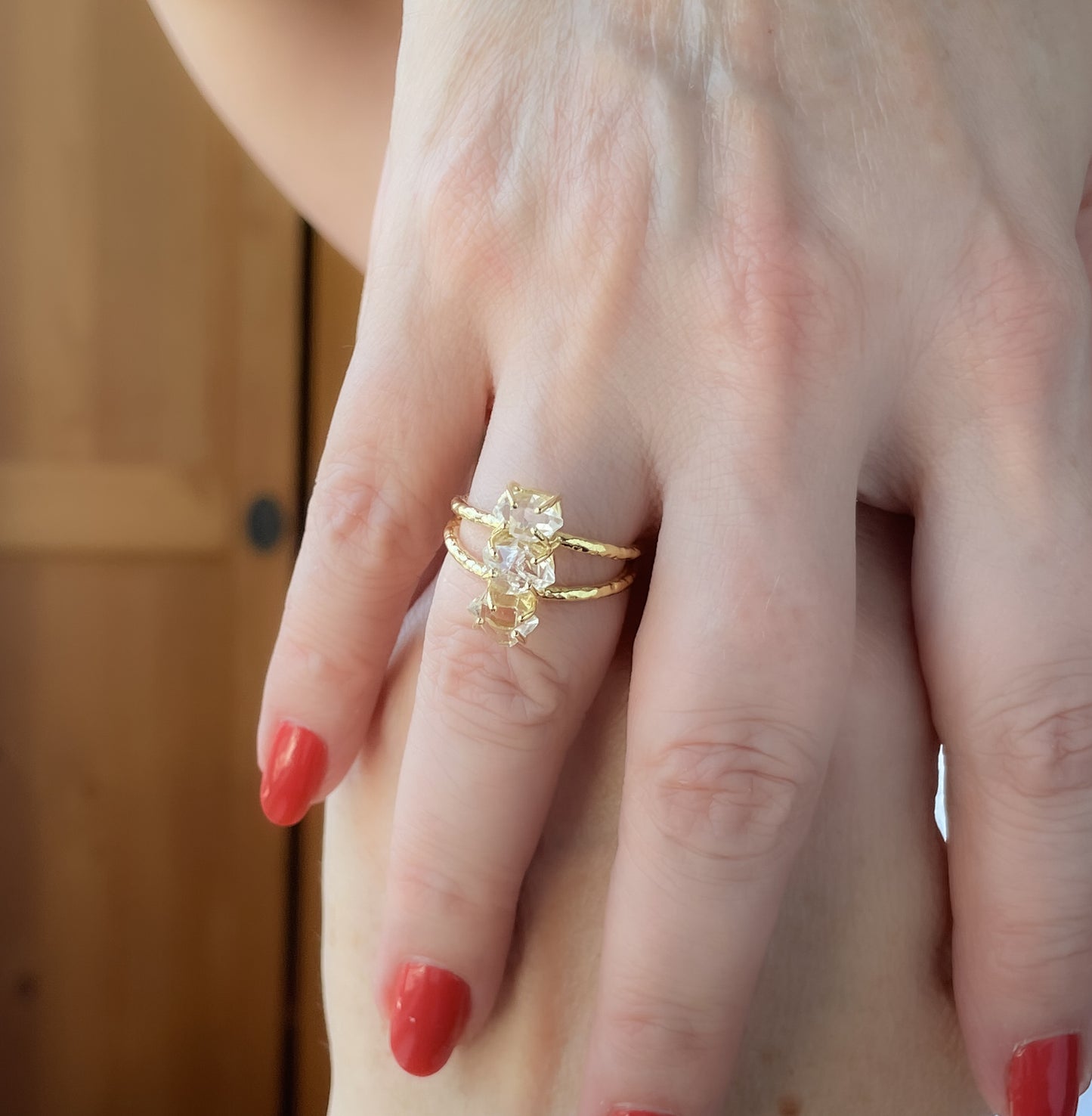 Herkimer Diamond Ring