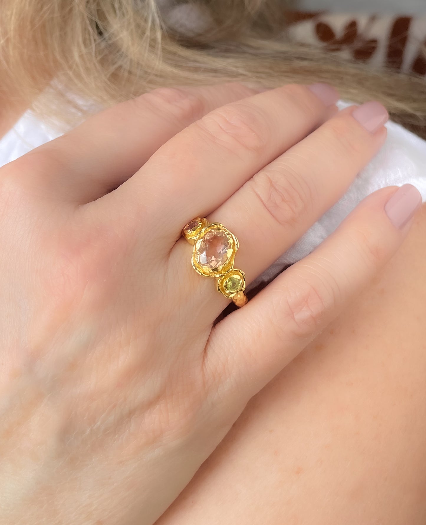 Nature's Embrace Multi-Stone Ring