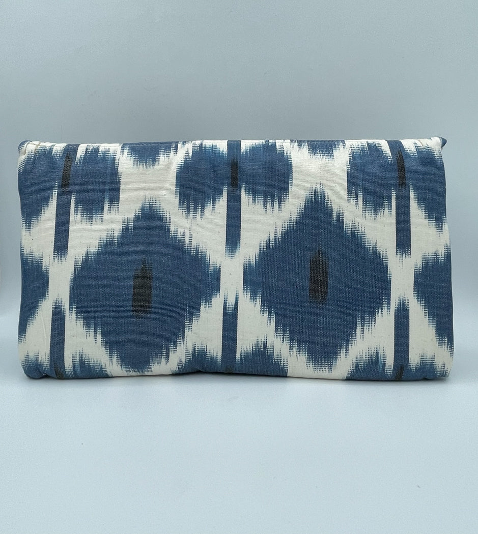 Handwoven Silk Clutch with hidden Chain Strap