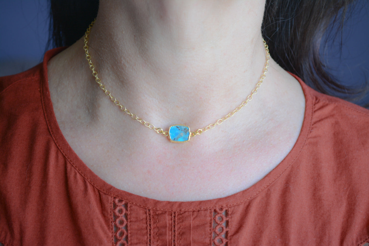 Kingman turquoise necklace