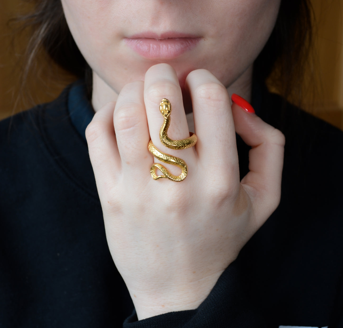 Gold Snake Ring