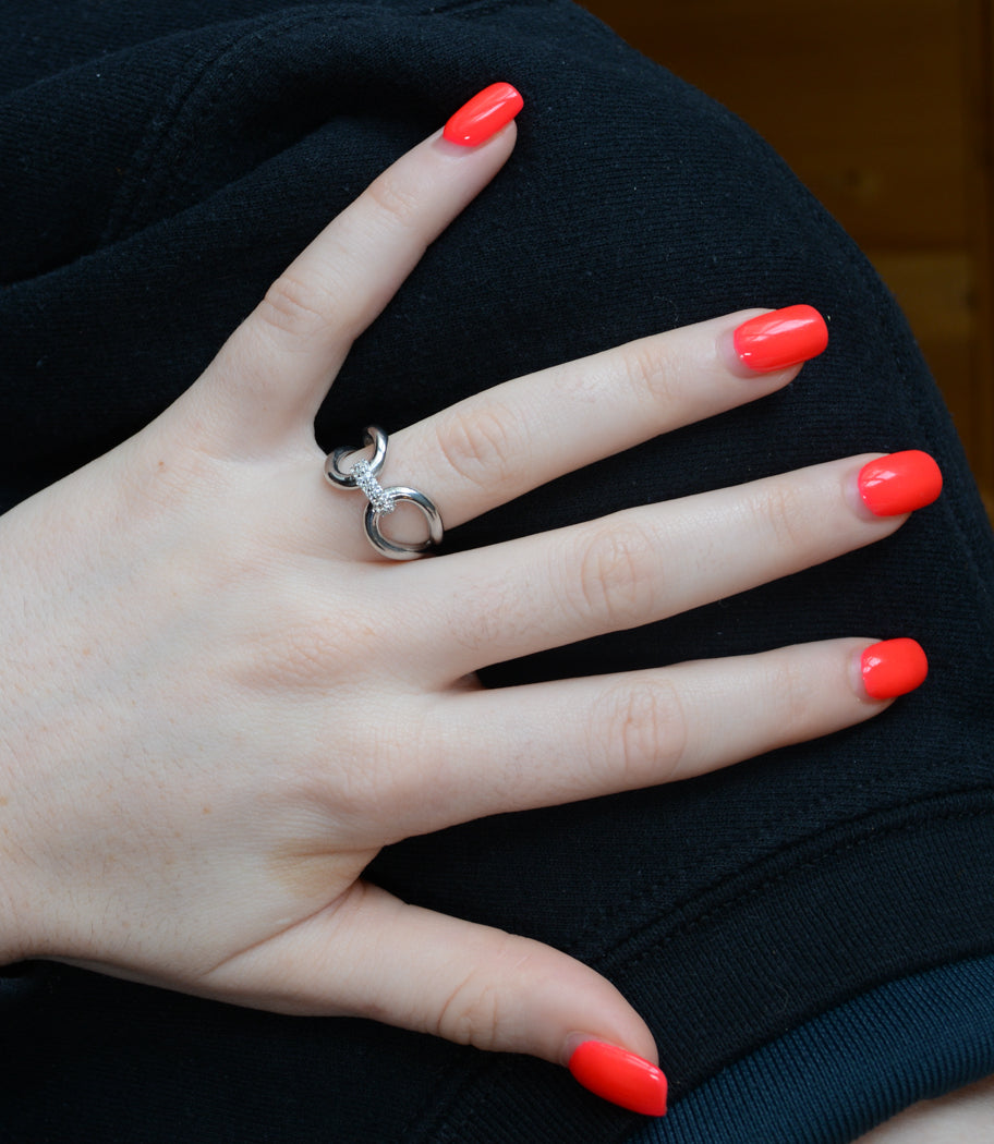 Sterling silver and Cubic Zirconia Ring