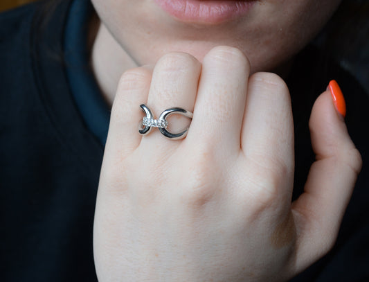Sterling silver and Cubic Zirconia Ring