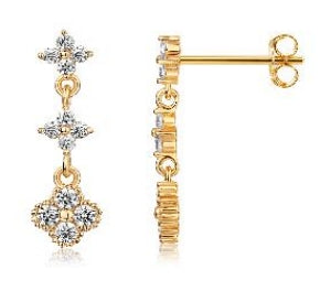 Small Triple Drop Earrings
