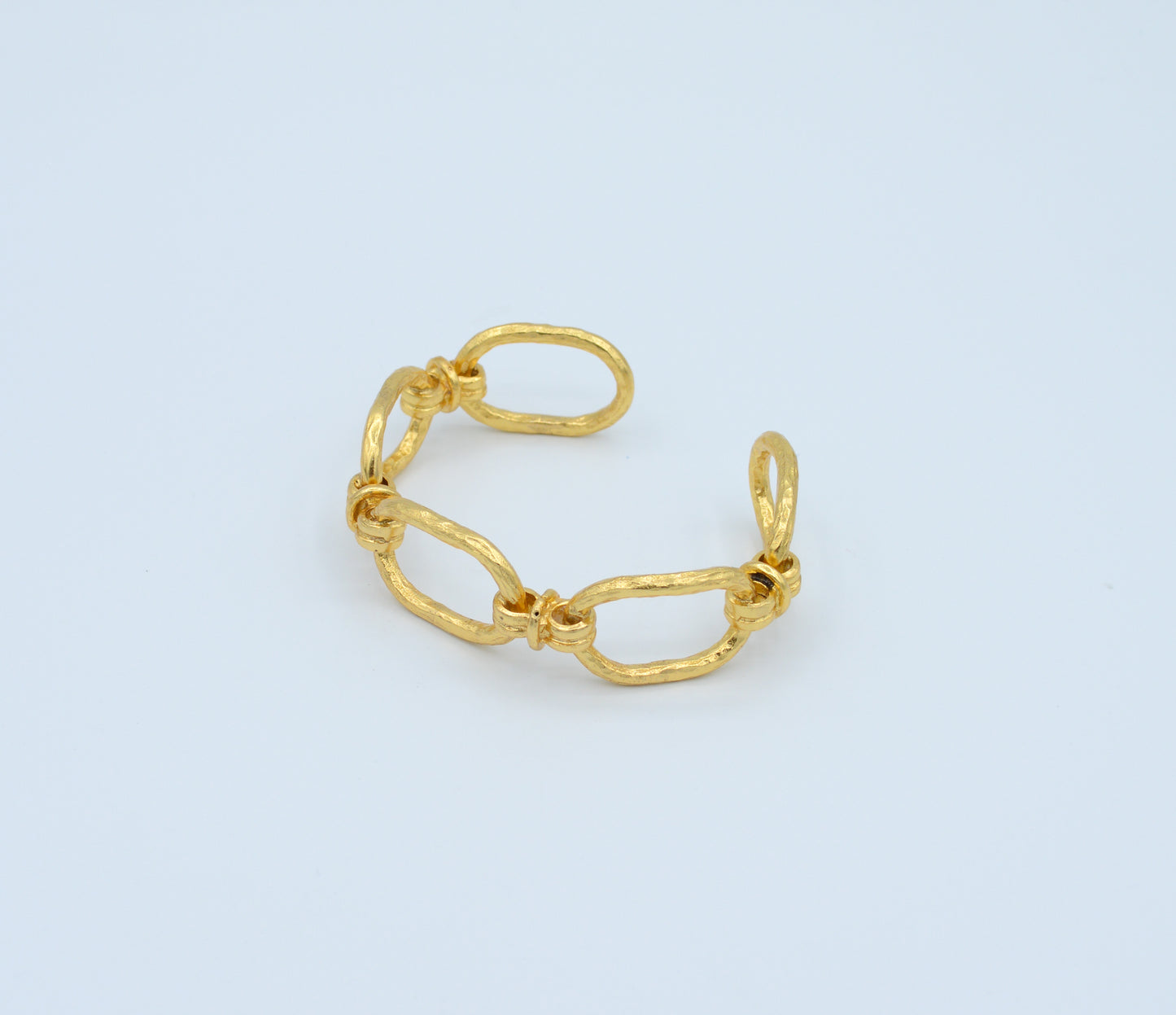 Handmade Gold Plated Chain Link Cuff